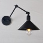 美式复古工业铁艺小黑裙 创意个性双节加长臂带开关 餐厅床头壁灯